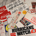 Lot 174 - Grouping Of 14 Vintage Coca-Cola Advertising Items Including Paper Hat, Bottle Protector, Portland Beavers And Winter Hawks Memorabilia, Super Bowl XIII Scratch Tickets, And More