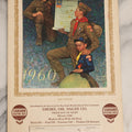 Lot 178 - Vintage Boy Scouts Of America 50th Anniversary Advertising Calendar Card With Norman Rockwell Illustration, Diesel Oil Sales Co., 1960