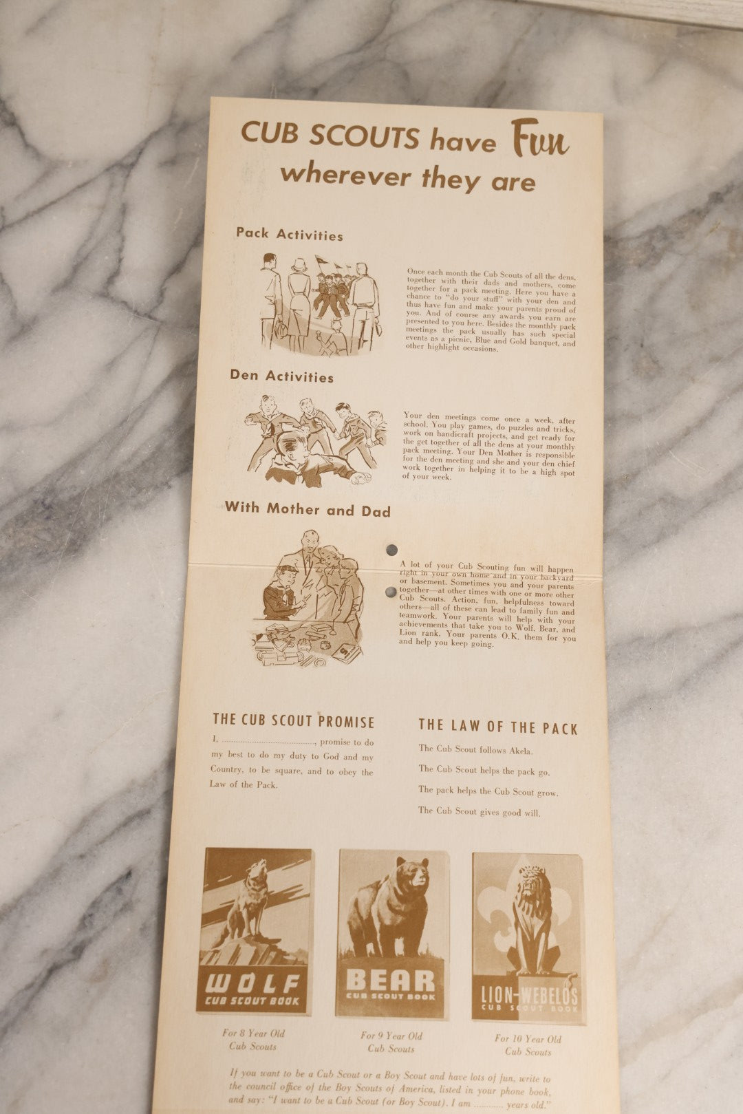 Lot 178 - Vintage Boy Scouts Of America 50th Anniversary Advertising Calendar Card With Norman Rockwell Illustration, Diesel Oil Sales Co., 1960