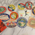 Lot 179 - Grouping Of 12 Vintage Travel Decals Including Fujimatsu Hotel Yokohama Japan, Hotel Camaguey Cuba, Grand Coulee Dam Washington, Death Valley 49ers Member