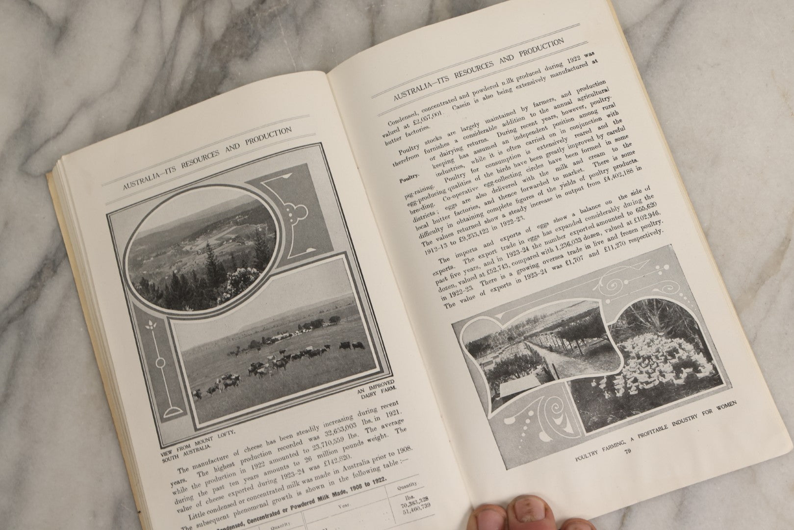 Lot 180 - "Australia, Its Resources And Production" Antique Informational Booklet Published By The Commonwealth Immigration Office, Melbourne, 1925