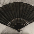 Lot 181 - Antique Black Mesh Folding Hand Fan In Original R.H. Stearns & Co. Box, Boston