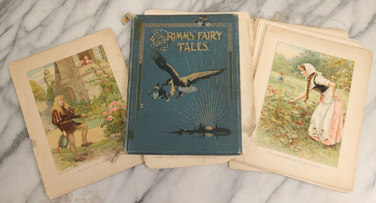 Lot 183 - “Grimm's Fairy Tales” Antique Illustrated Fairy Tale Book With Color Plates By Ada Dennis And Illustrations By E. Stuart Hardy, Published By Ernest Nister, London And E.P. Dutton & Co., New York, Note Poor, Craft-Grade Condition
