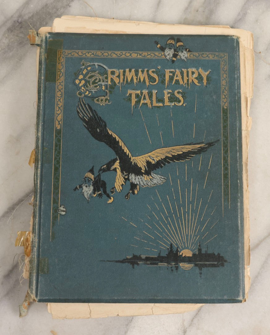 Lot 183 - “Grimm's Fairy Tales” Antique Illustrated Fairy Tale Book With Color Plates By Ada Dennis And Illustrations By E. Stuart Hardy, Published By Ernest Nister, London And E.P. Dutton & Co., New York, Note Poor, Craft-Grade Condition