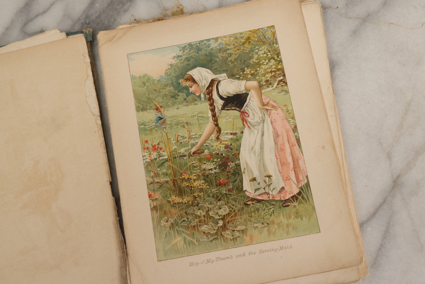 Lot 183 - “Grimm's Fairy Tales” Antique Illustrated Fairy Tale Book With Color Plates By Ada Dennis And Illustrations By E. Stuart Hardy, Published By Ernest Nister, London And E.P. Dutton & Co., New York, Note Poor, Craft-Grade Condition