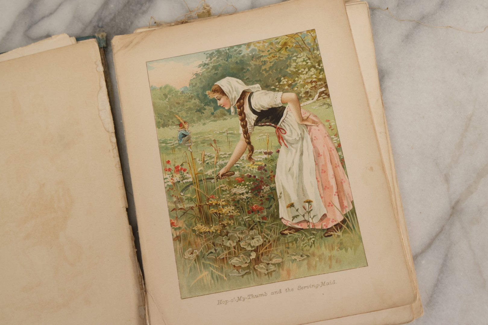 Lot 183 - “Grimm's Fairy Tales” Antique Illustrated Fairy Tale Book With Color Plates By Ada Dennis And Illustrations By E. Stuart Hardy, Published By Ernest Nister, London And E.P. Dutton & Co., New York, Note Poor, Craft-Grade Condition