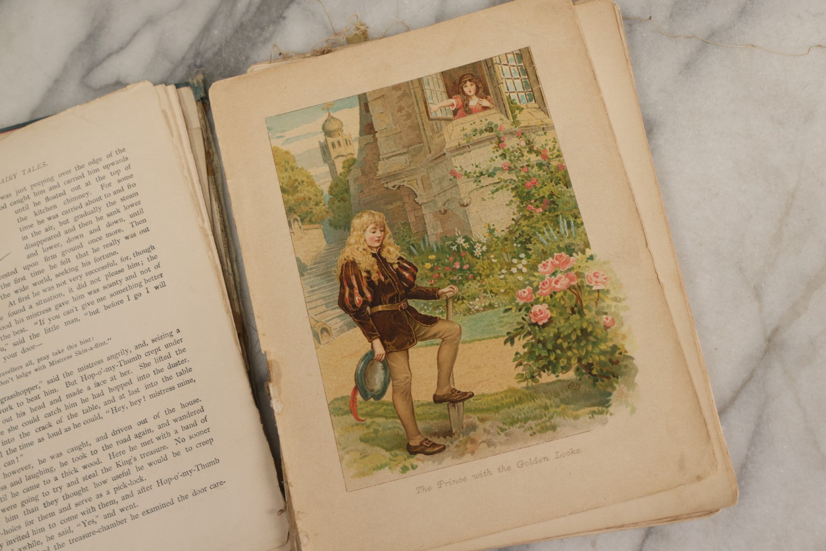 Lot 183 - “Grimm's Fairy Tales” Antique Illustrated Fairy Tale Book With Color Plates By Ada Dennis And Illustrations By E. Stuart Hardy, Published By Ernest Nister, London And E.P. Dutton & Co., New York, Note Poor, Craft-Grade Condition