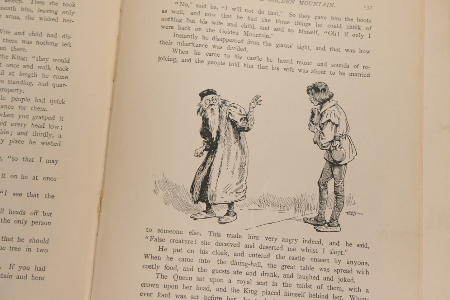 Lot 183 - “Grimm's Fairy Tales” Antique Illustrated Fairy Tale Book With Color Plates By Ada Dennis And Illustrations By E. Stuart Hardy, Published By Ernest Nister, London And E.P. Dutton & Co., New York, Note Poor, Craft-Grade Condition