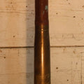 Lot 007 - Antique WWI Era Artillery Shell Trench Art Electric Lamp With Brass Shell And Wooden Projectile, 22" H