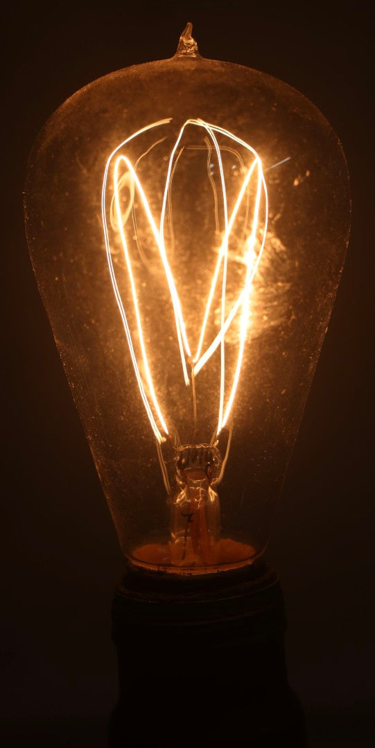 Lot 012 - Grouping Of Seven Antique Edison Style Incandescent Light Bulbs With Mixed Makers Including Bryan Marsh Imperial, Miller Patent 1902, National Mazda General Electric, Red And Clear Examples