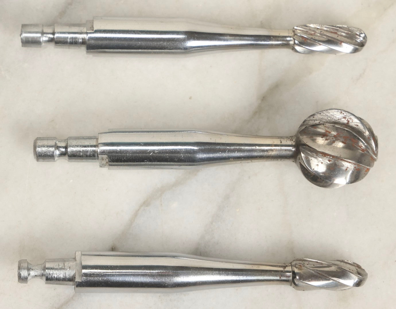 Lot 014 - Vintage Stainless Steel Surgical Hand Drill With Three Bits, Manufactured By V. Mueller & Co., Chicago, Sklar, U.S.A..