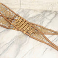 Lot 024 - Vintage Pair Of Children's Wooden Frame Snowshoes With Rawhide Webbing, 31" L Each