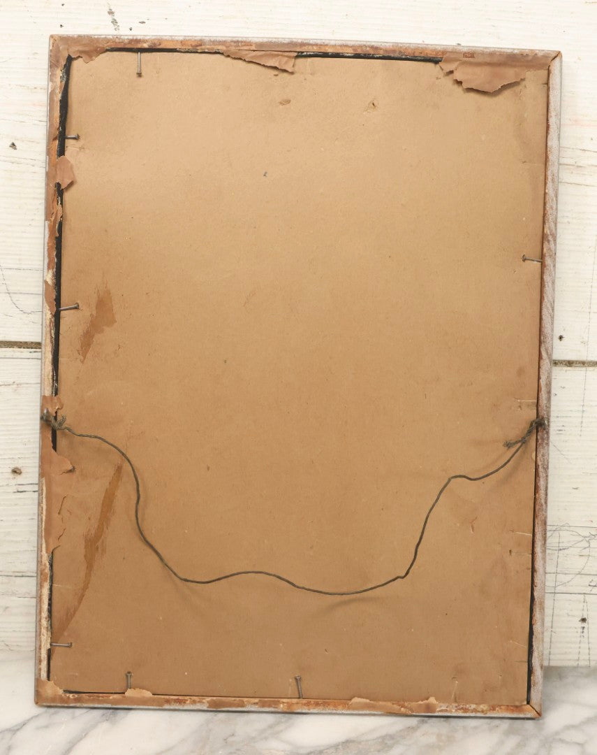 Lot 031 - Vintage Framed Masonic Hand-Embroidered Square And Compasses Emblem With Letter “G," 12-3/4" x 16-3/4"