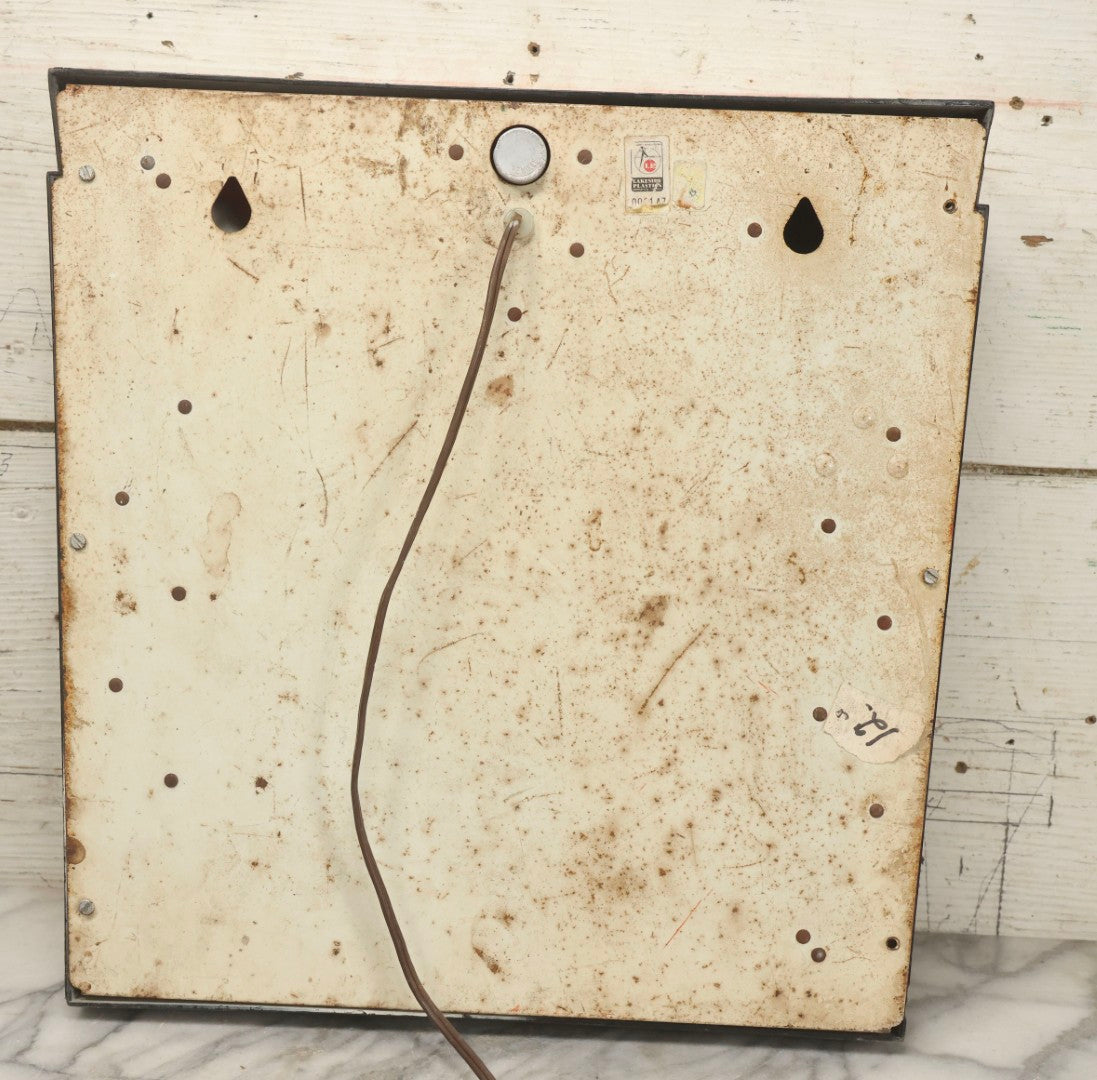 Lot 035 - Vintage Miller High Life Beer Metal And Plastic Light-Up Sign With Black Surround, Circa 1960s