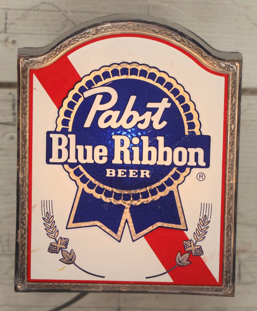 Lot 036 - Vintage Pabst Blue Ribbon Beer Clear Plastic Stein Light-Up Sign, Milwaukee, Wisconsin