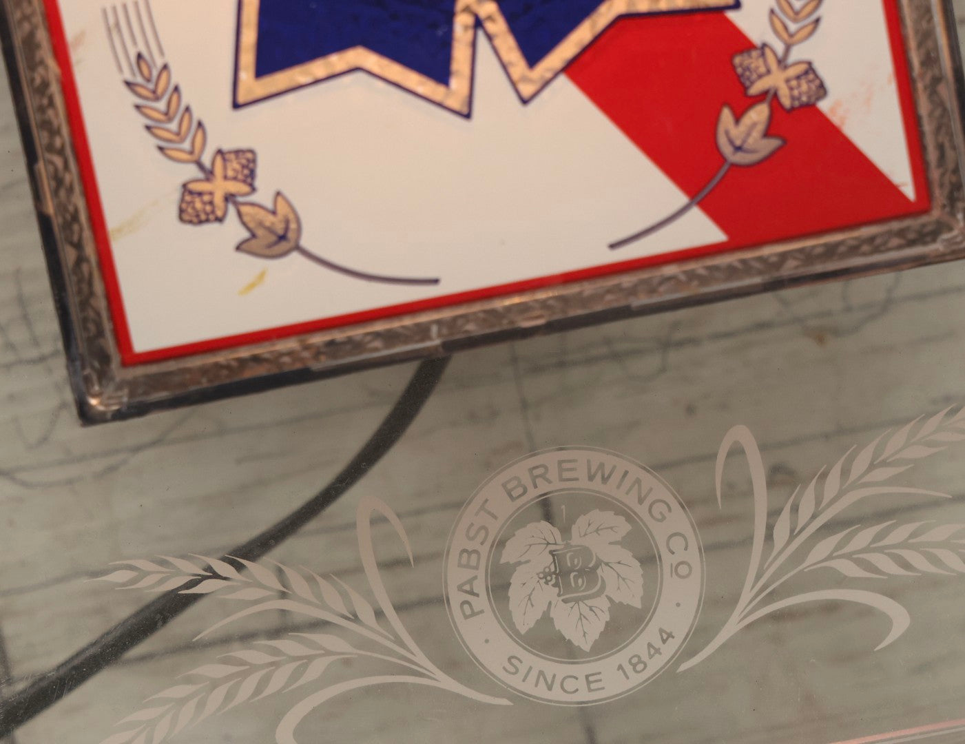 Lot 036 - Vintage Pabst Blue Ribbon Beer Clear Plastic Stein Light-Up Sign, Milwaukee, Wisconsin