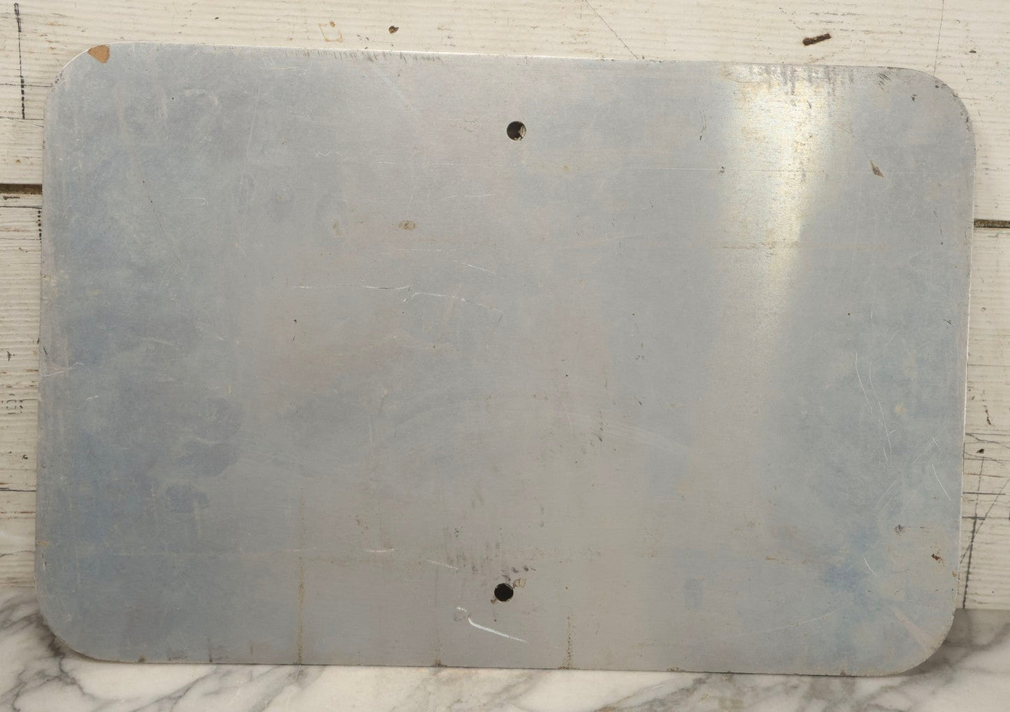 Lot 038 - Vintage “Warning Live Tracks” Metal Railroad Sign, 18" x 12"