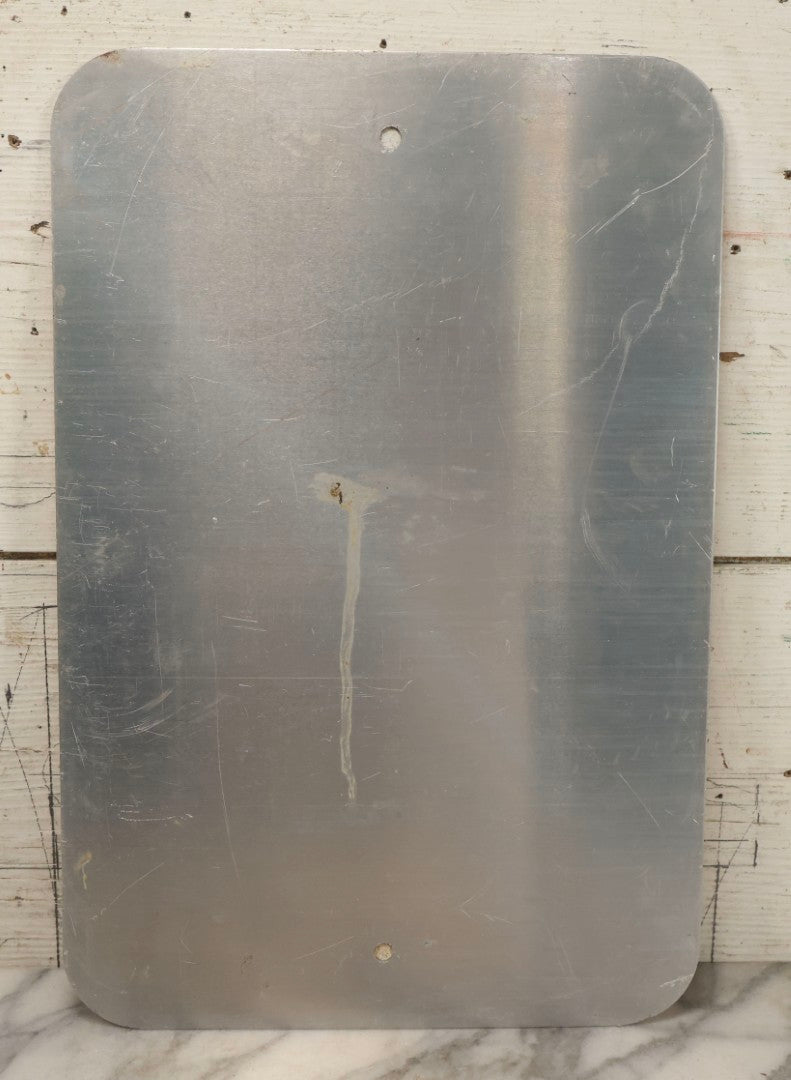 Lot 041 - Vintage Yellow “Danger Will Not Clear Person On Side Of Car” Metal Railroad Sign, 12" x 18"