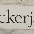 Lot 043 - Vintage “Crackerjacks” Metal General Store Advertising Sign With Red Reverse Side, 19" x 4-1/8"
