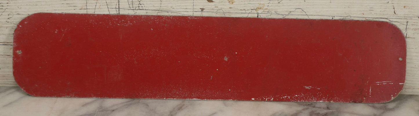 Lot 043 - Vintage “Crackerjacks” Metal General Store Advertising Sign With Red Reverse Side, 19" x 4-1/8"