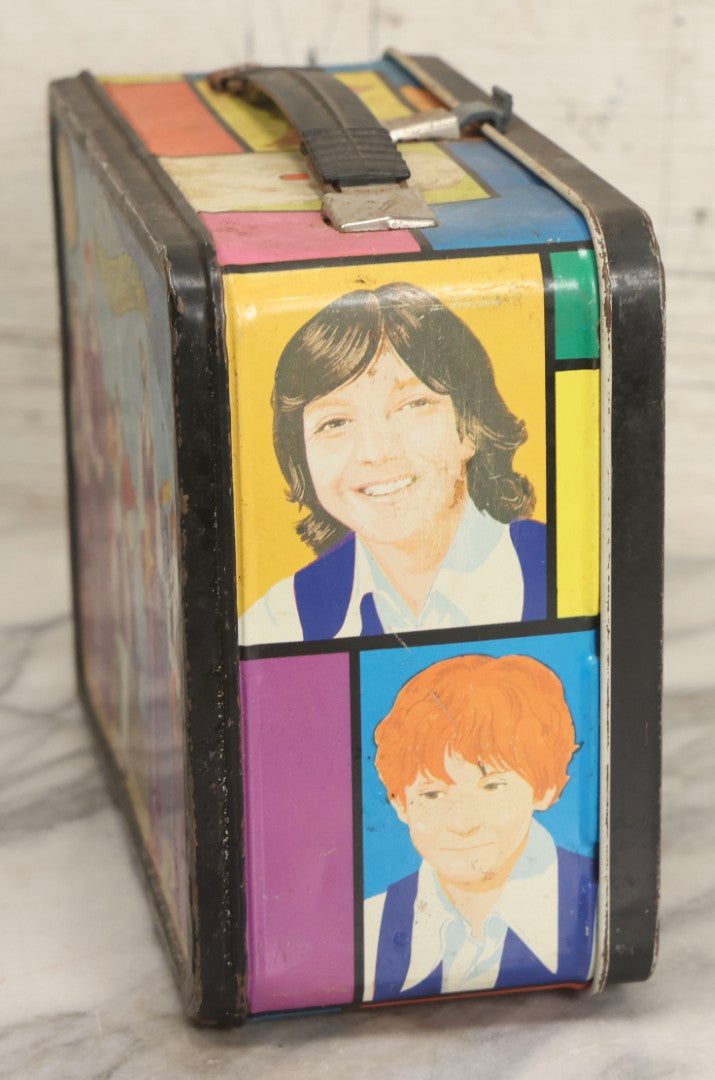 Lot 058 - Vintage Partridge Family Tin Lithographed Lunchbox, Manufactured By Thermos Division Of King-Seeley Thermos Co., Copyright Columbia Pictures Industries, Inc., 1971