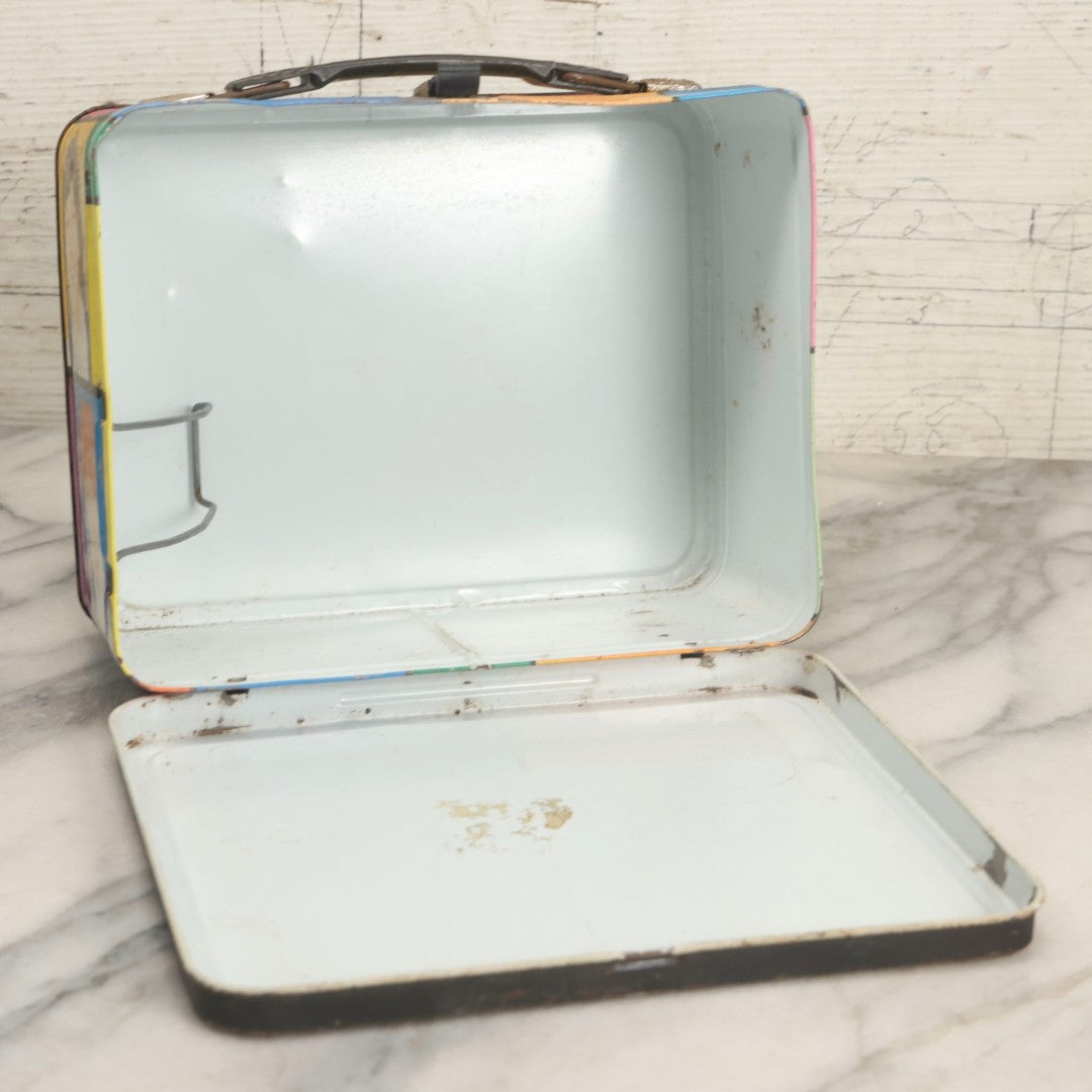 Lot 058 - Vintage Partridge Family Tin Lithographed Lunchbox, Manufactured By Thermos Division Of King-Seeley Thermos Co., Copyright Columbia Pictures Industries, Inc., 1971