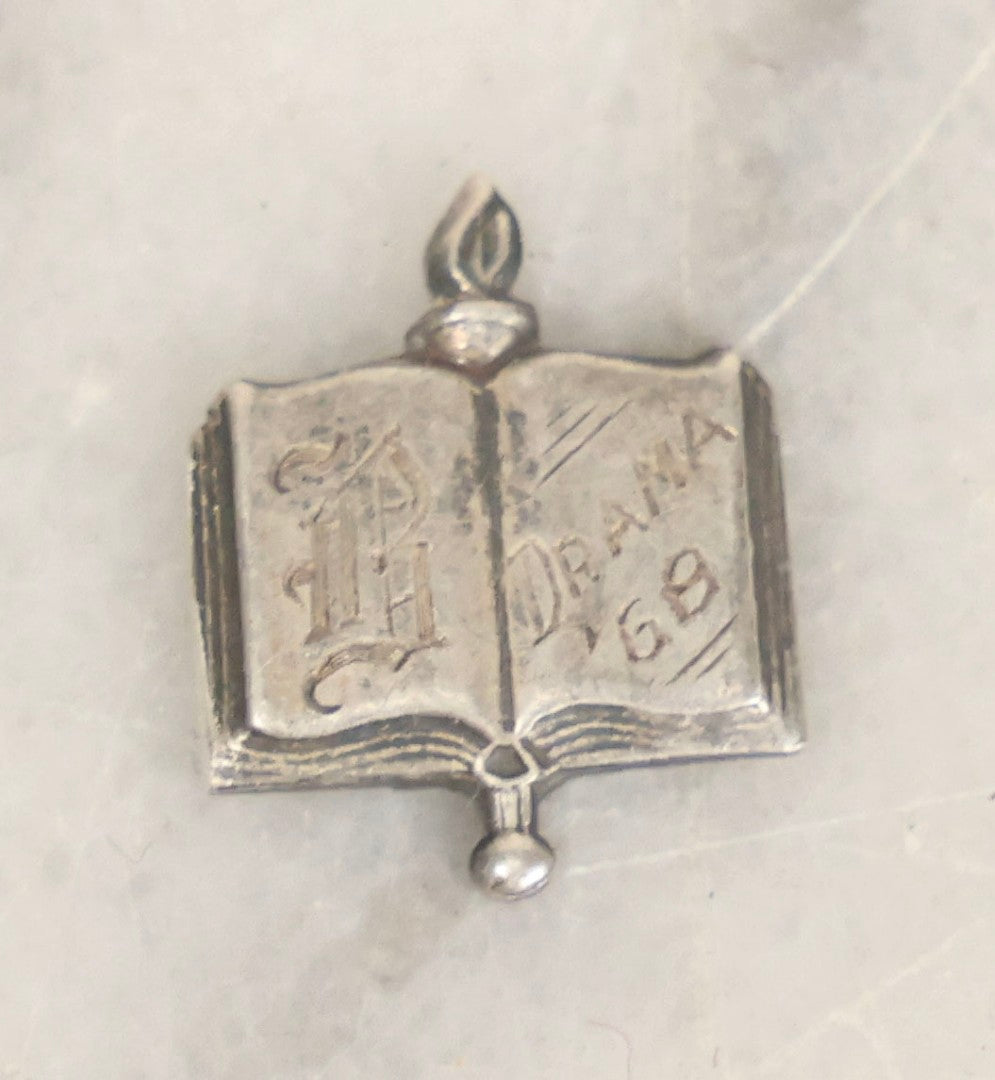 Lot 067 - Grouping Of Eleven Vintage Metal Smalls Including Compass, Wick Trimmer, Measuring Tools, Advertising Opener, Jewelry, Padlock, Tin Toy Bank, And Miniatures