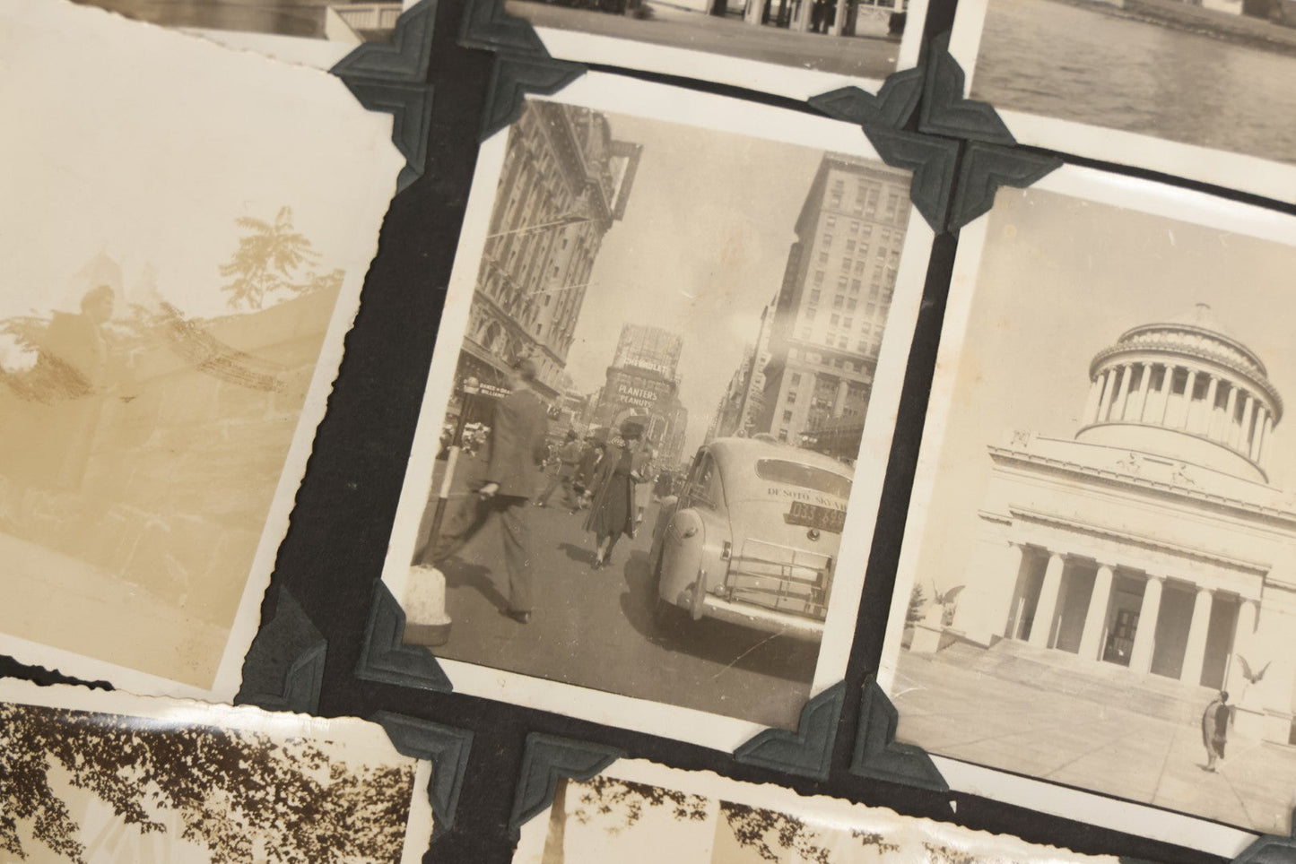 Lot 083 - Vintage Photo Album With Snapshot Photographs From 1920s To 1940s 130+ Photos Including Antique Nurse Real Photo Postcard, WWII Serviceman's Military Service And Family Life, Musicians, Trip To Nyc With Statue Of Liberty