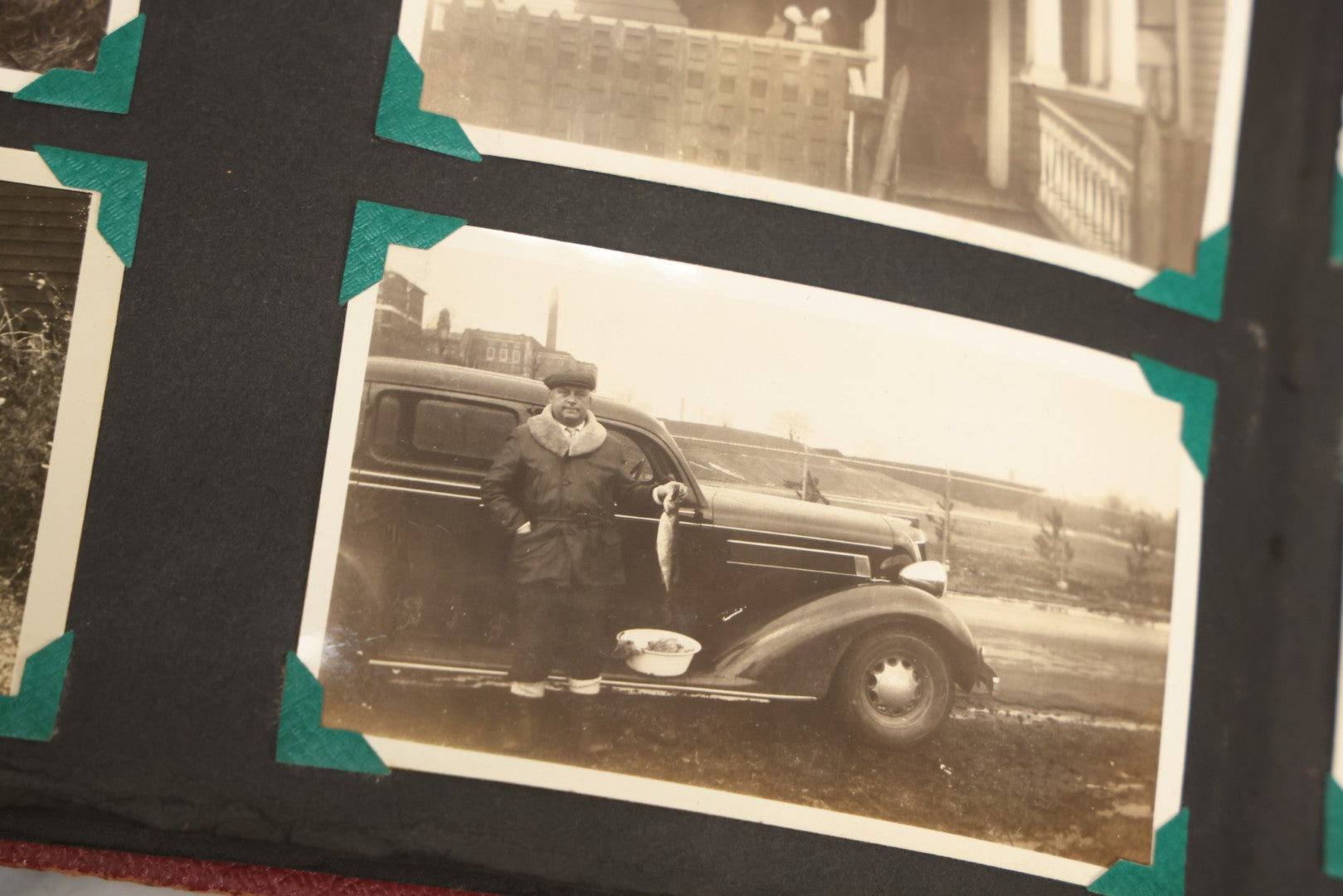 Lot 083 - Vintage Photo Album With Snapshot Photographs From 1920s To 1940s 130+ Photos Including Antique Nurse Real Photo Postcard, WWII Serviceman's Military Service And Family Life, Musicians, Trip To Nyc With Statue Of Liberty