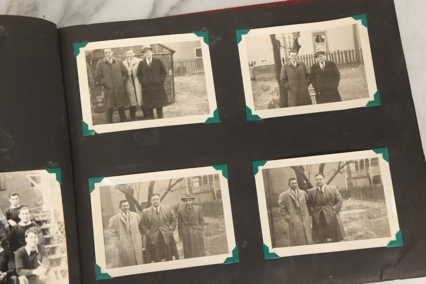 Lot 083 - Vintage Photo Album With Snapshot Photographs From 1920s To 1940s 130+ Photos Including Antique Nurse Real Photo Postcard, WWII Serviceman's Military Service And Family Life, Musicians, Trip To Nyc With Statue Of Liberty