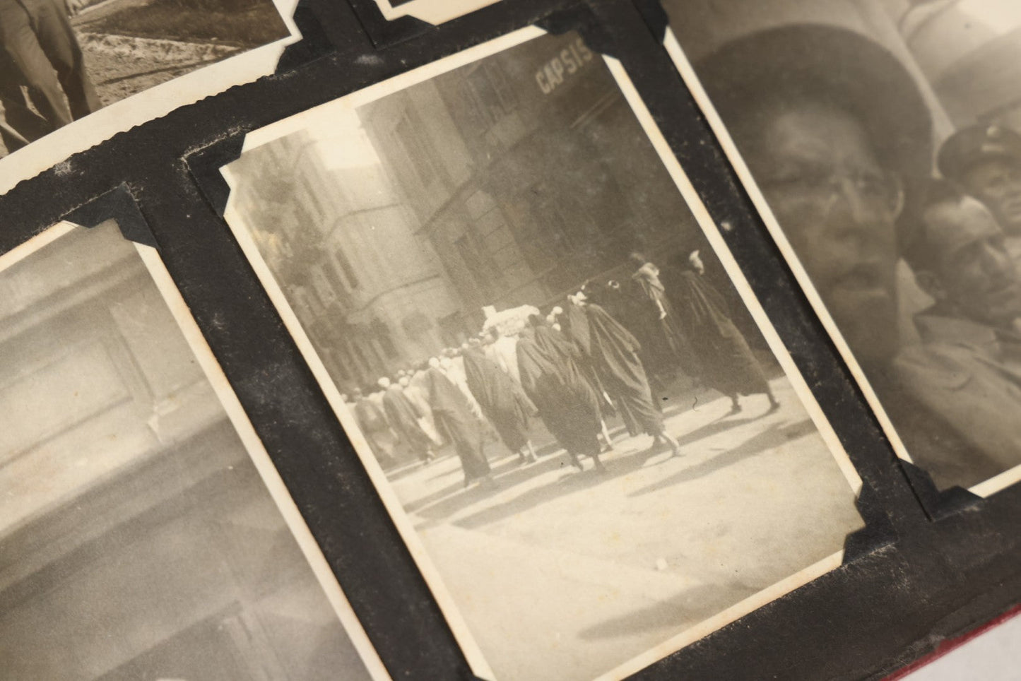 Lot 083 - Vintage Photo Album With Snapshot Photographs From 1920s To 1940s 130+ Photos Including Antique Nurse Real Photo Postcard, WWII Serviceman's Military Service And Family Life, Musicians, Trip To Nyc With Statue Of Liberty