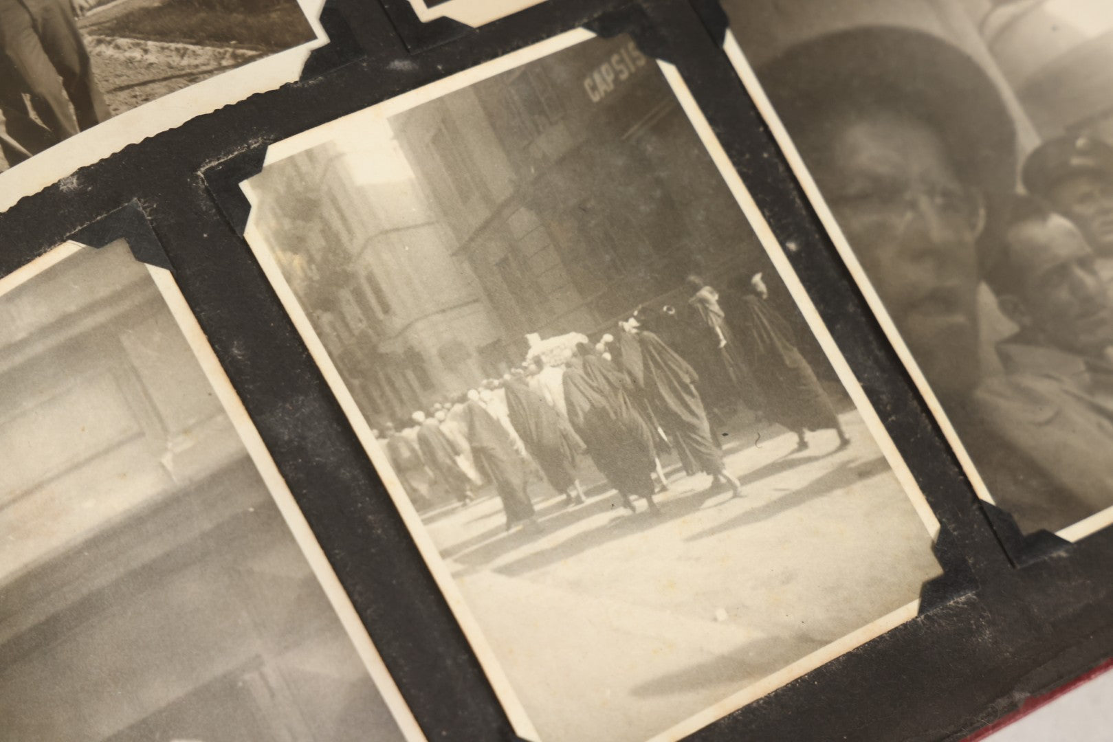 Lot 083 - Vintage Photo Album With Snapshot Photographs From 1920s To 1940s 130+ Photos Including Antique Nurse Real Photo Postcard, WWII Serviceman's Military Service And Family Life, Musicians, Trip To Nyc With Statue Of Liberty