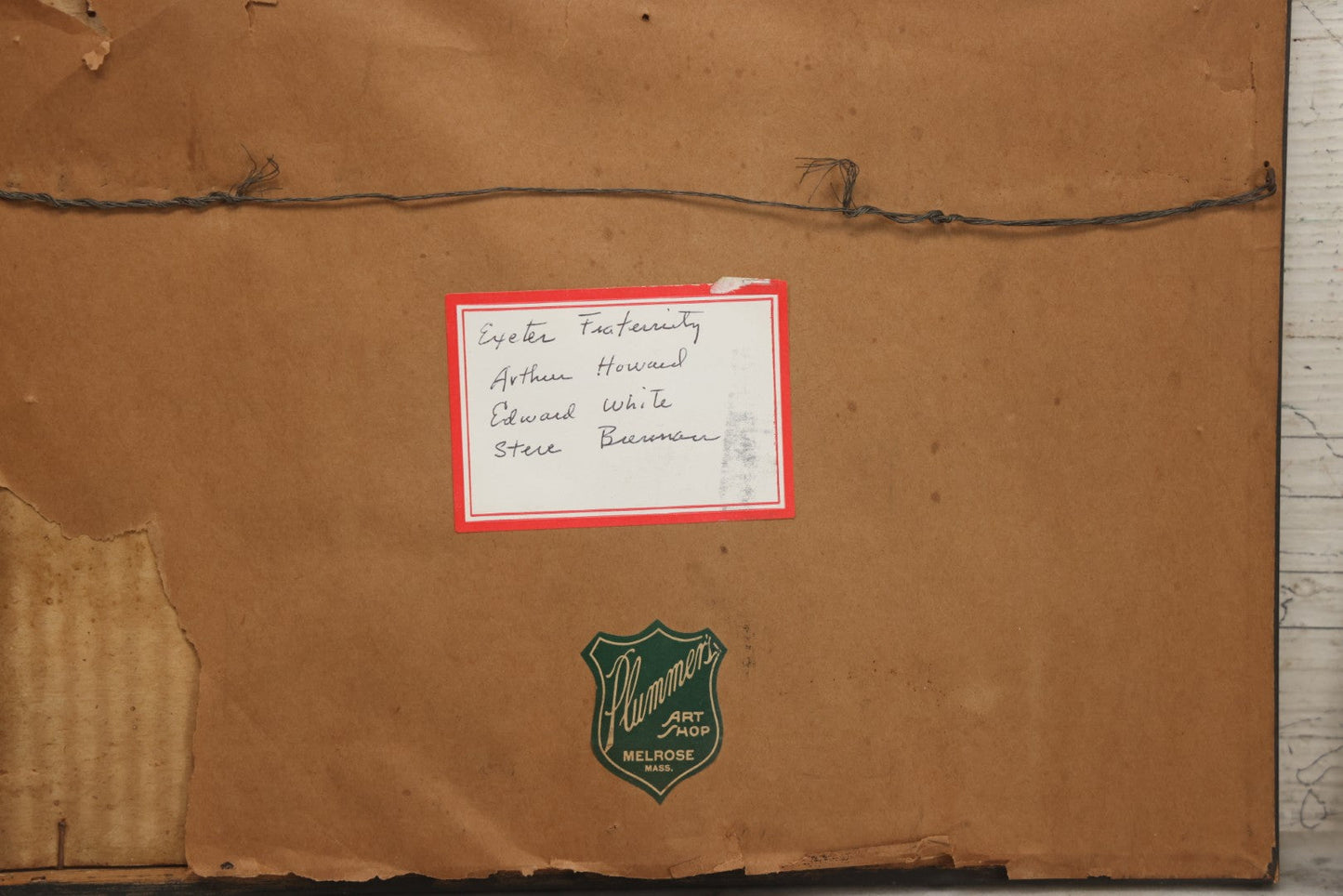 Lot 086 - Grouping Of Three Vintage Framed Photographs Of Arthur T. Howard Including U.S. Navy Portrait, Exeter Fraternity Class Photograph, And Military Portrait Of Cousin Charles P. Howard