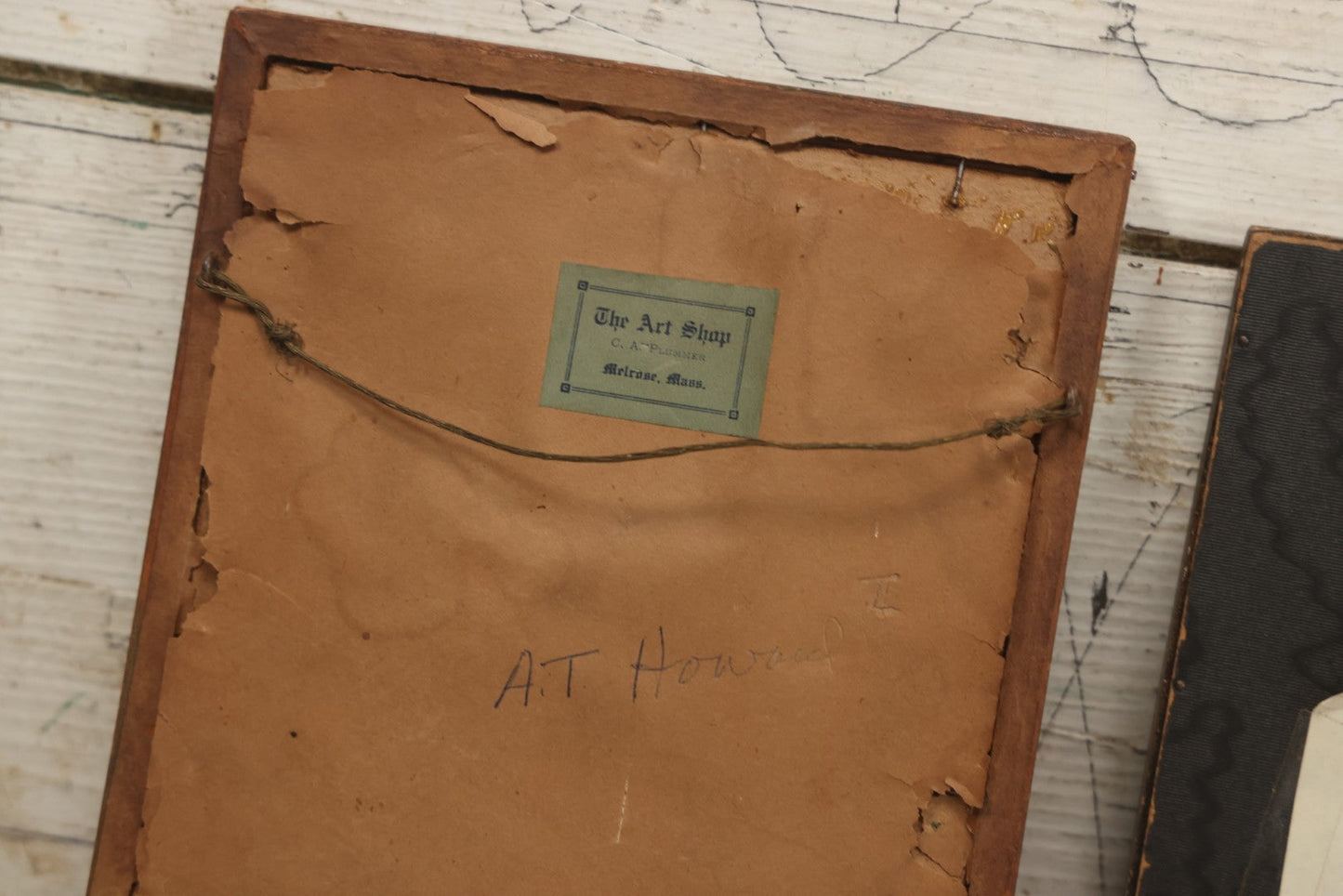 Lot 087 - Grouping Of Four Antique And Vintage Framed Studio Portrait Photographs Of The Howard Family Identified On Verso Including A.T. Howard 1st Dated 1912