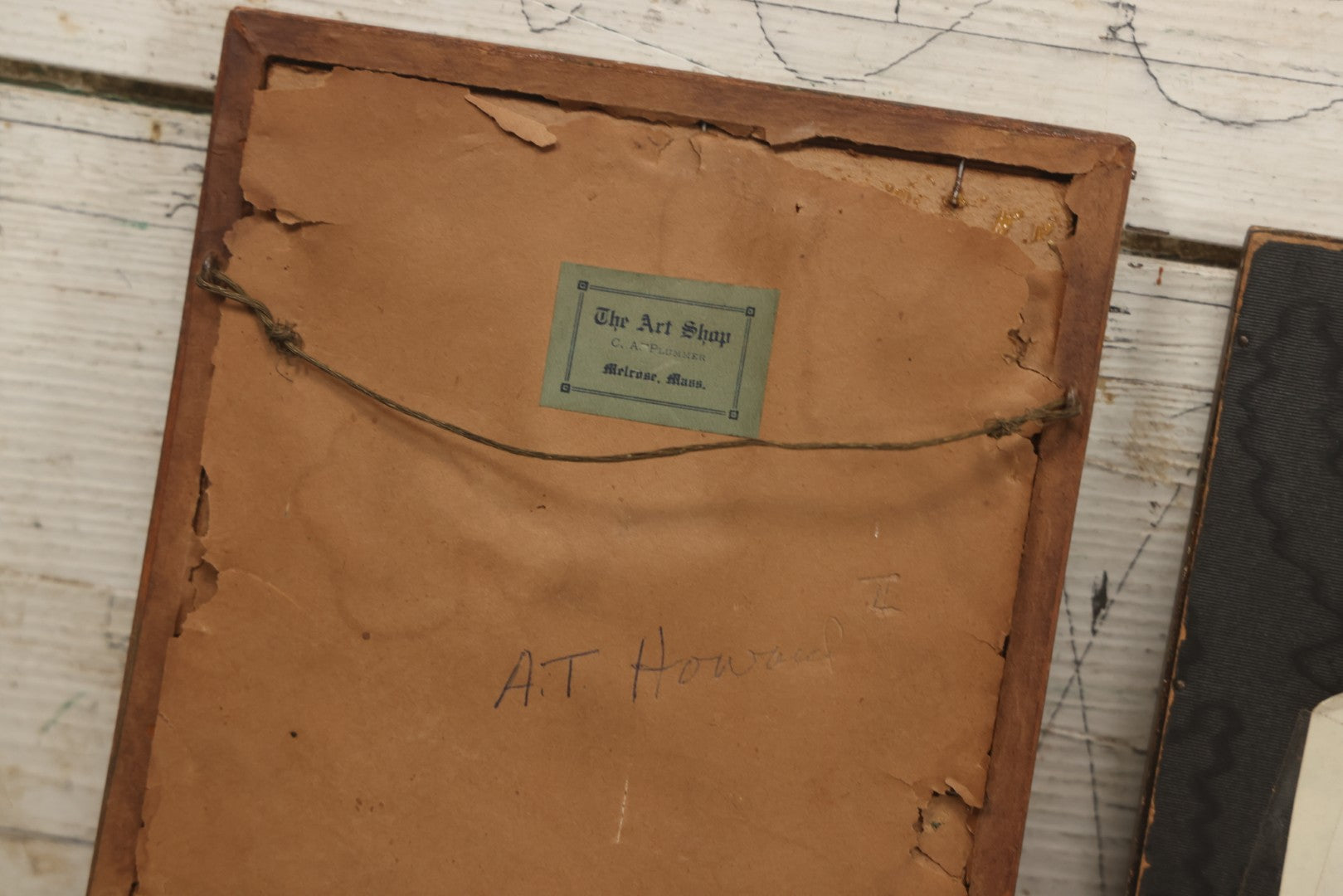 Lot 087 - Grouping Of Four Antique And Vintage Framed Studio Portrait Photographs Of The Howard Family Identified On Verso Including A.T. Howard 1st Dated 1912