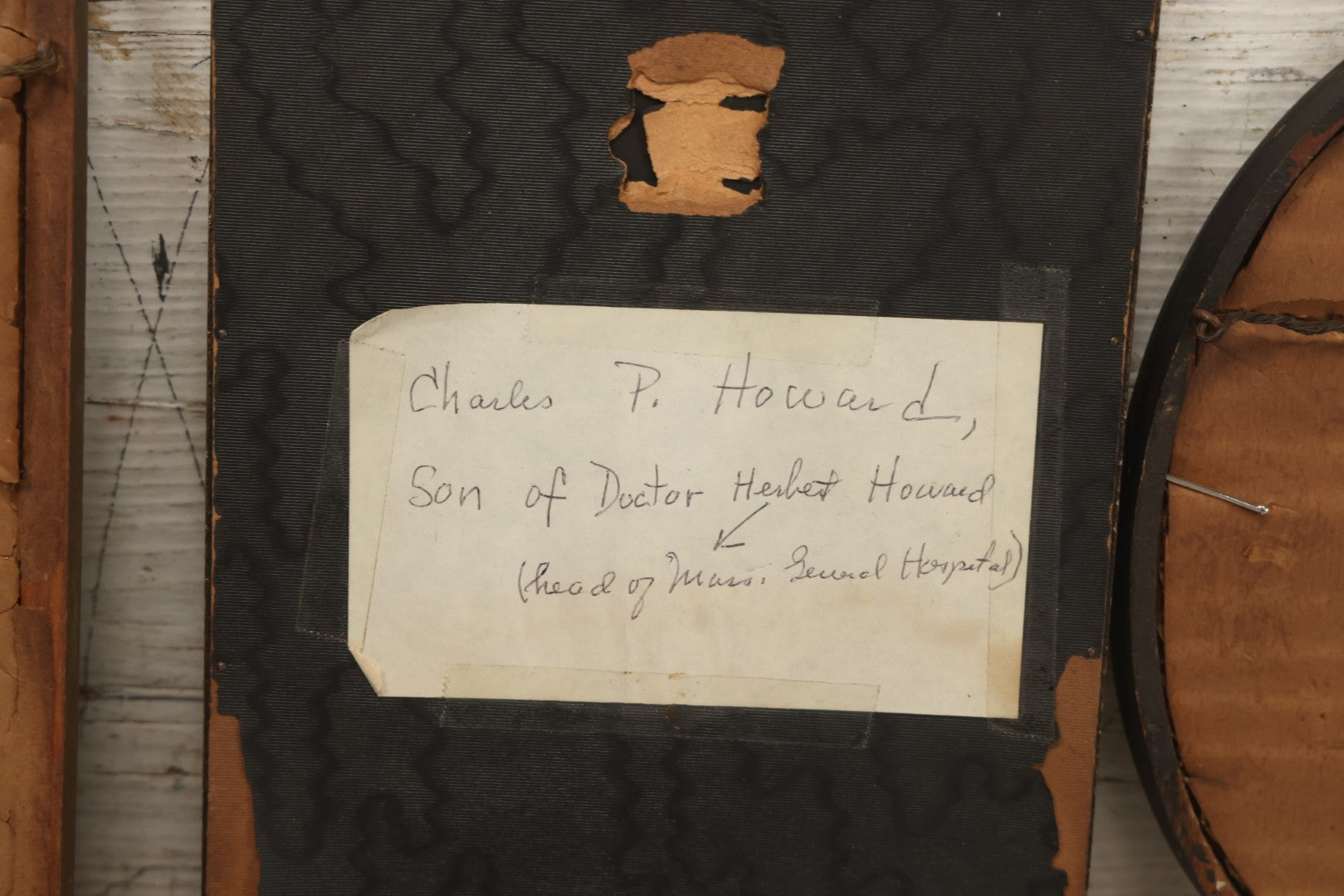 Lot 087 - Grouping Of Four Antique And Vintage Framed Studio Portrait Photographs Of The Howard Family Identified On Verso Including A.T. Howard 1st Dated 1912