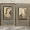 Lot 089 - Grouping Of Six Vintage Boarded Studio Portrait Photographs Of Exeter Fraternity Classmates Of Arthur T. Howard, Each Inscribed, Cunningham Exeter New Hampshire