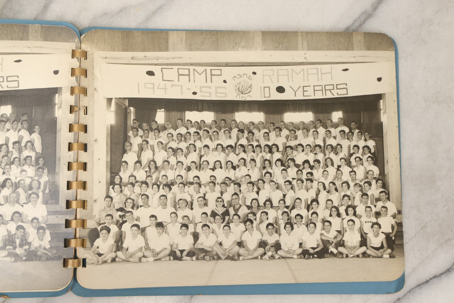 Lot 090 - Pair Of Vintage Camp Ramah Memory Books From Conover Wisconsin 1954 And 1956, Filled Out By Camper Jerome Weinstein, Mobile Photo Service Chicago