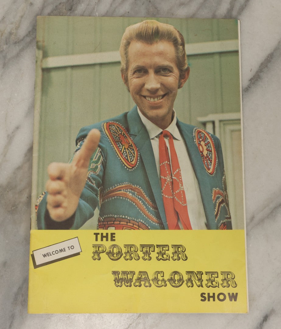 Lot 093 - Vintage “Welcome To The Porter Wagoner Show” Nashville Program With Autographs, Including Dolly Parton