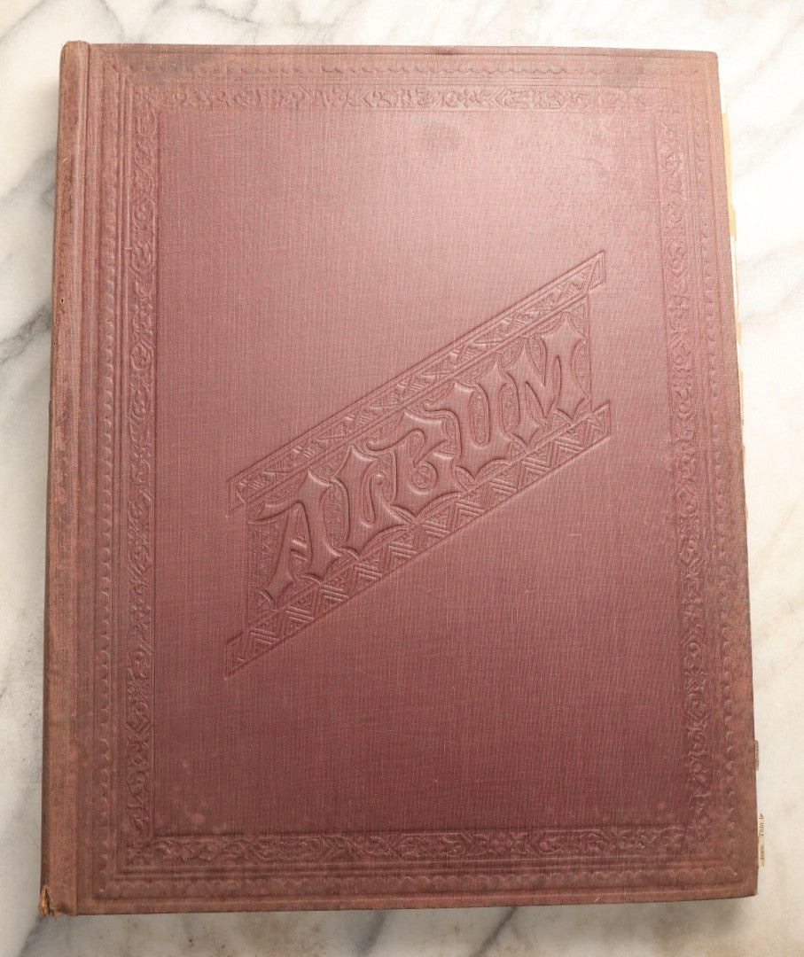 Lot 094 - Antique Upstate New York And Berkshires Travel Scrapbook With Hudson River And Lake Champlain Ephemera, Circa 1893, Note Pages Brittle And Detached, Binding Mostly Separated From Covers