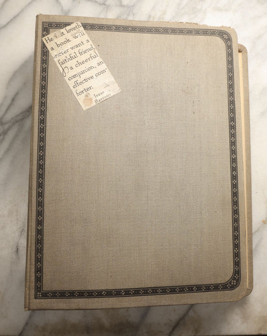 Lot 097 - Antique Scrapbook With Mediterranean, Holy Lands, Egypt, And Algeria Travel Ephemera And Homemade Herbarium Pages, Circa 1911-1912, Note Many Pressed Samples Detached And Broken