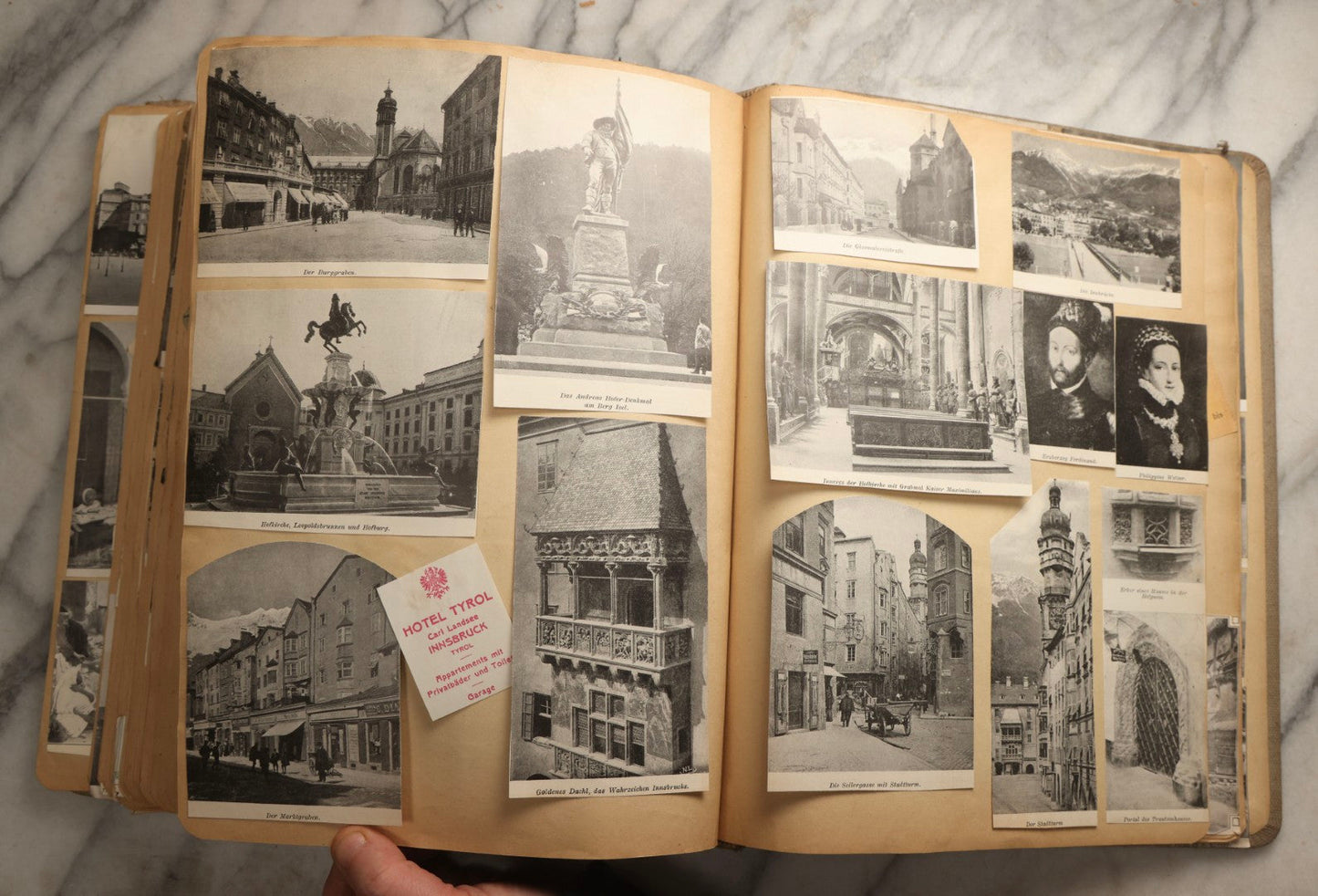 Lot 097 - Antique Scrapbook With Mediterranean, Holy Lands, Egypt, And Algeria Travel Ephemera And Homemade Herbarium Pages, Circa 1911-1912, Note Many Pressed Samples Detached And Broken