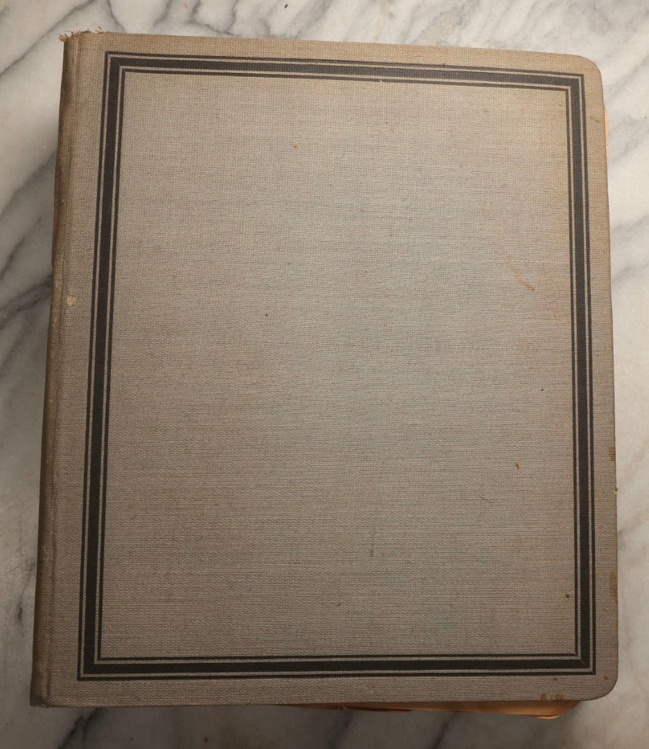 Lot 098 - Antique Scrapbook With Spain, Algeria, Greece, Syria, Italy, And Switzerland Travel Ephemera, Pressed Flowers And Botanical Specimens Throughout, Circa 1911