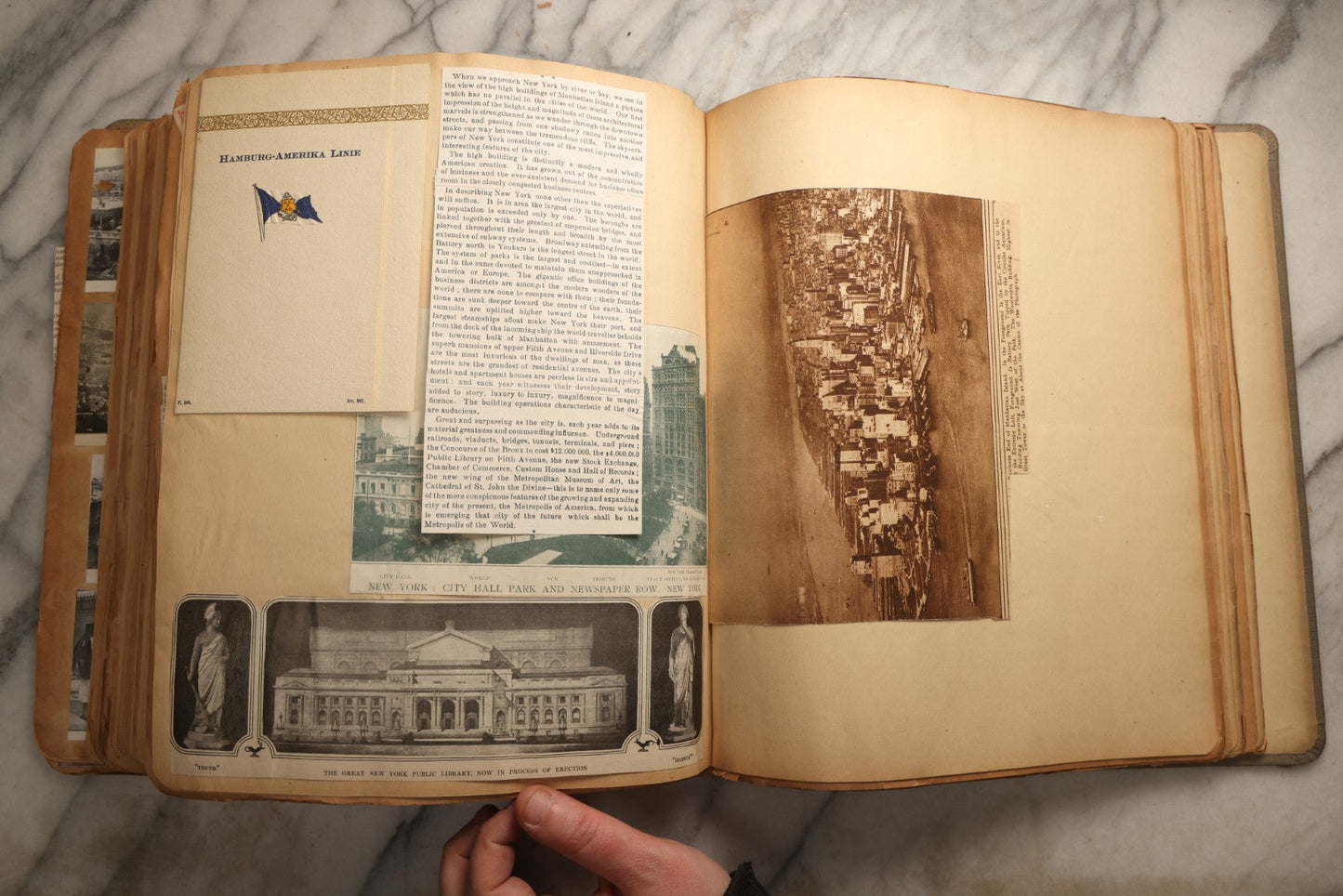 Lot 098 - Antique Scrapbook With Spain, Algeria, Greece, Syria, Italy, And Switzerland Travel Ephemera, Pressed Flowers And Botanical Specimens Throughout, Circa 1911