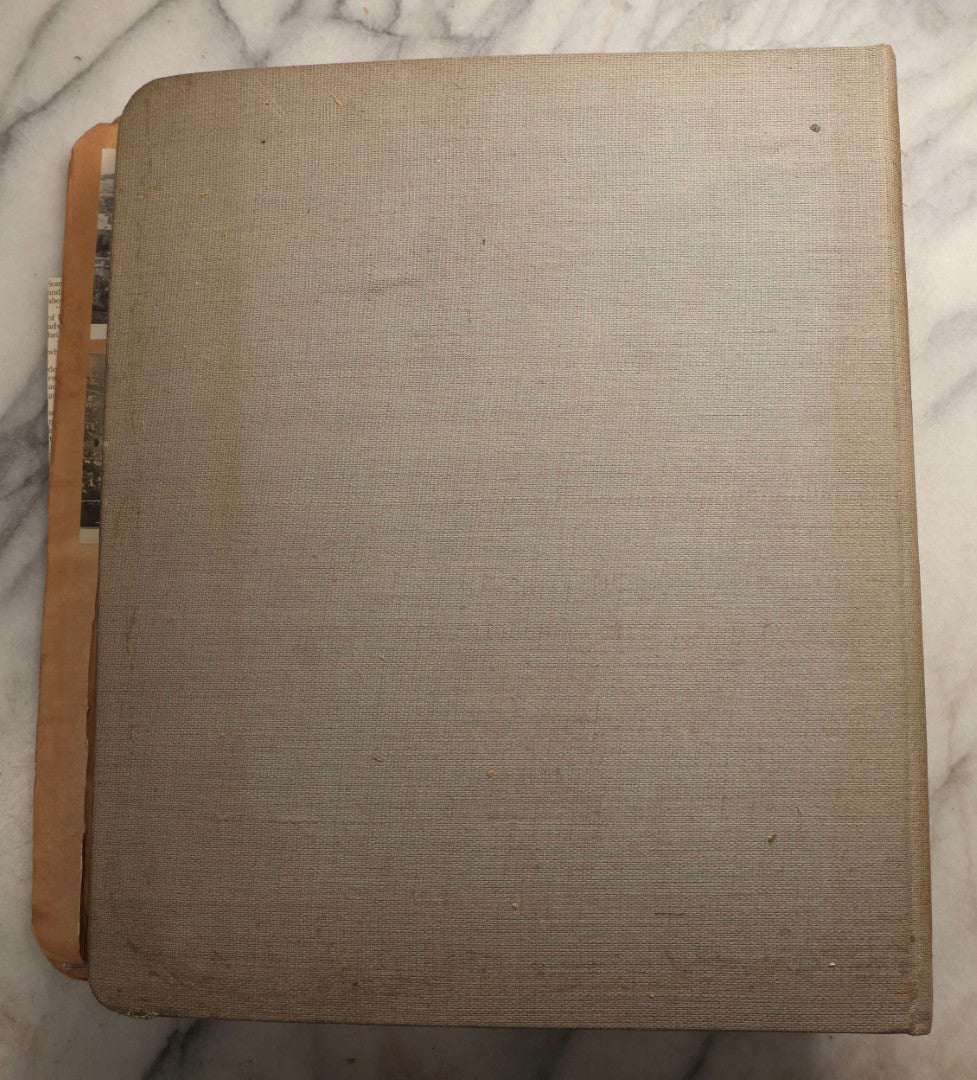 Lot 098 - Antique Scrapbook With Spain, Algeria, Greece, Syria, Italy, And Switzerland Travel Ephemera, Pressed Flowers And Botanical Specimens Throughout, Circa 1911