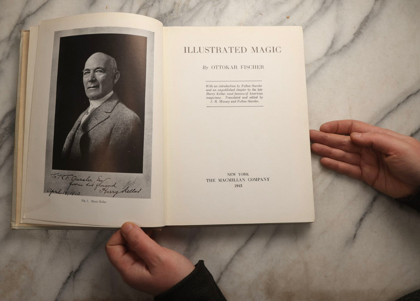 Lot 100 - "Illustrated Magic" Vintage Magic Book By Ottokar Fischer, Published By The Macmillan Company, New York, 1943