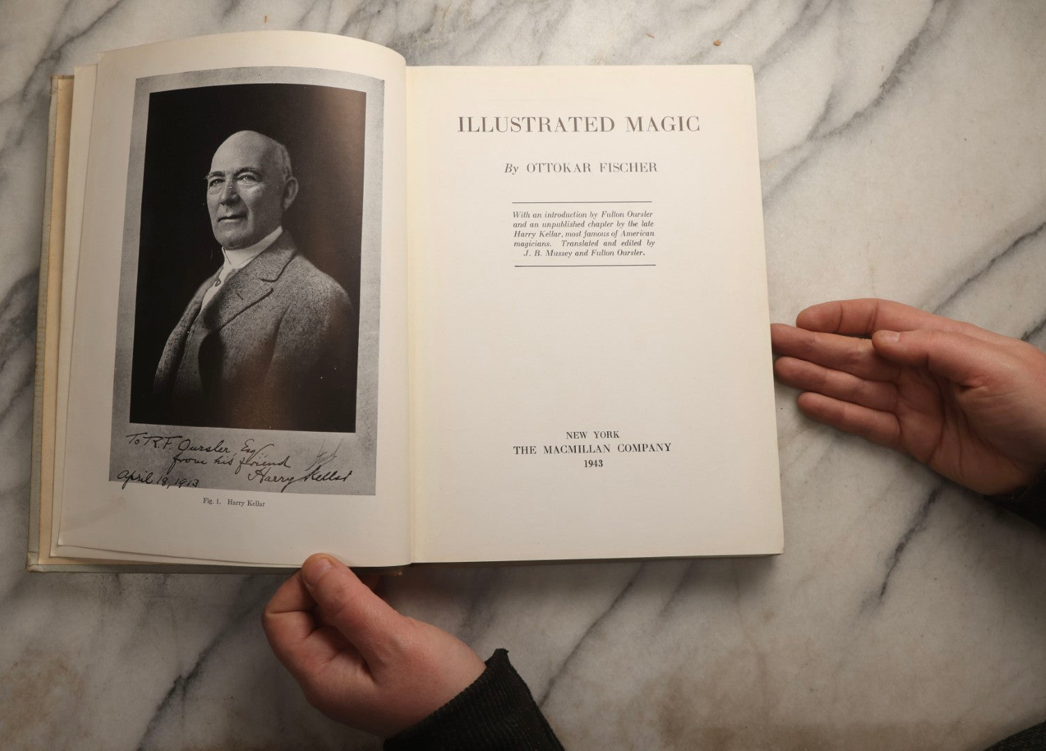 Lot 100 - "Illustrated Magic" Vintage Magic Book By Ottokar Fischer, Published By The Macmillan Company, New York, 1943