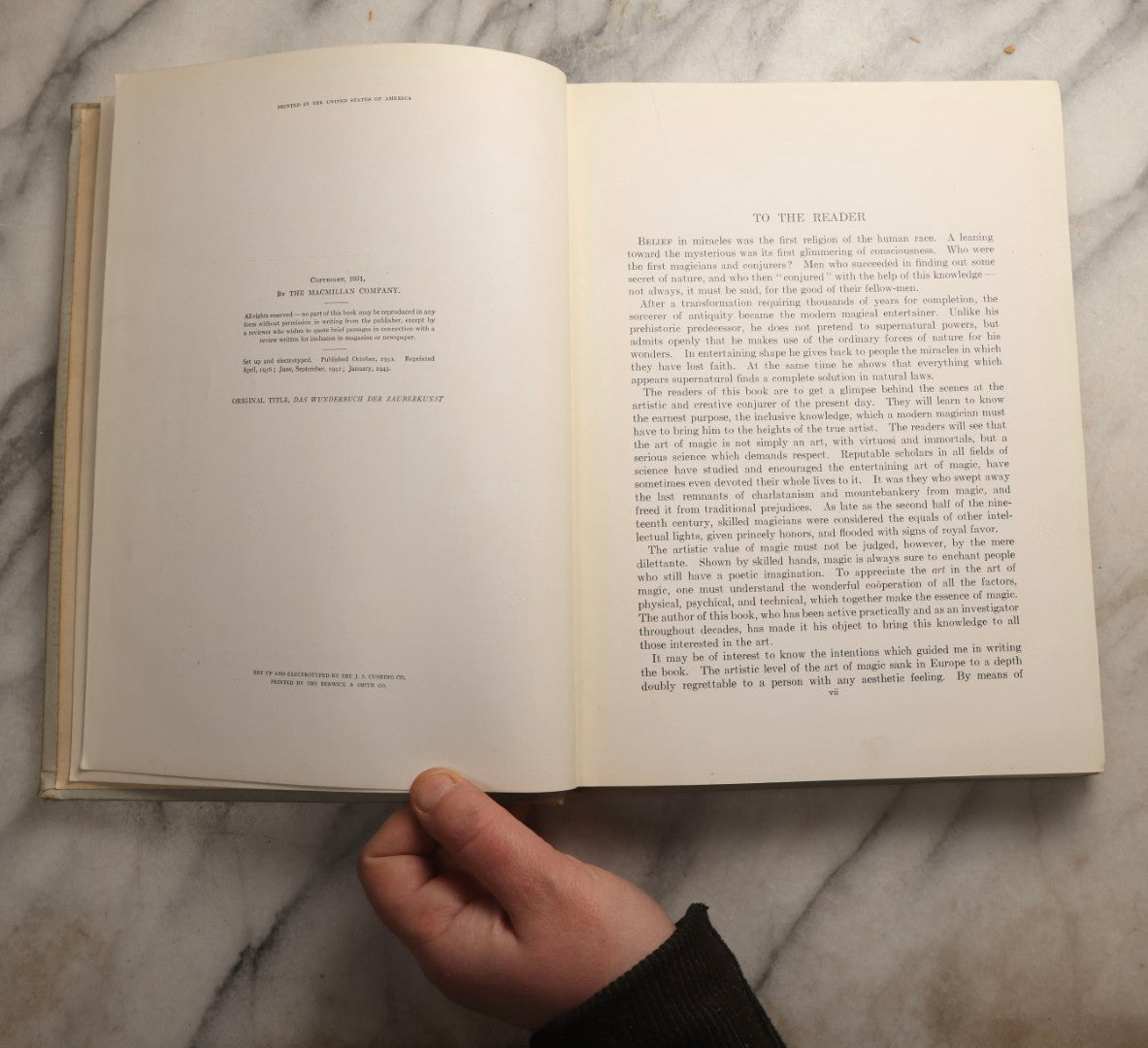 Lot 100 - "Illustrated Magic" Vintage Magic Book By Ottokar Fischer, Published By The Macmillan Company, New York, 1943