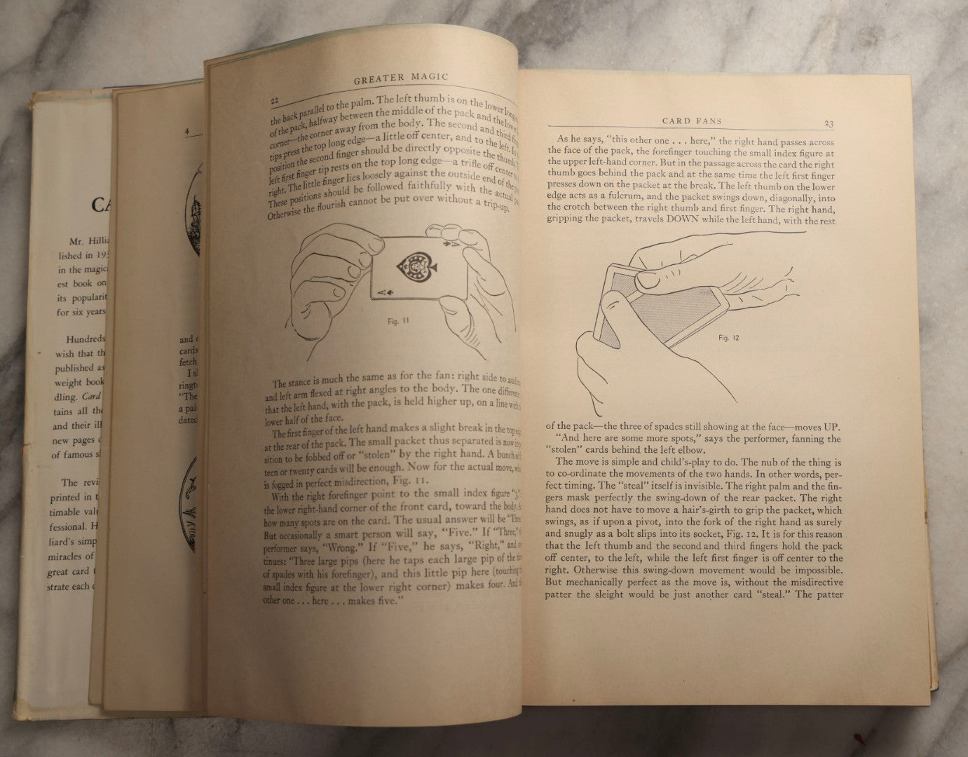 Lot 102 - Grouping Of Four Vintage Card Magic Books Including "Expert Card Technique" By Hugard And Braue, "Dai Vernon's Ultimate Secrets Of Card Magic," "Hillard's Card Magic," And "Professional Card Magic" By Cliff Green