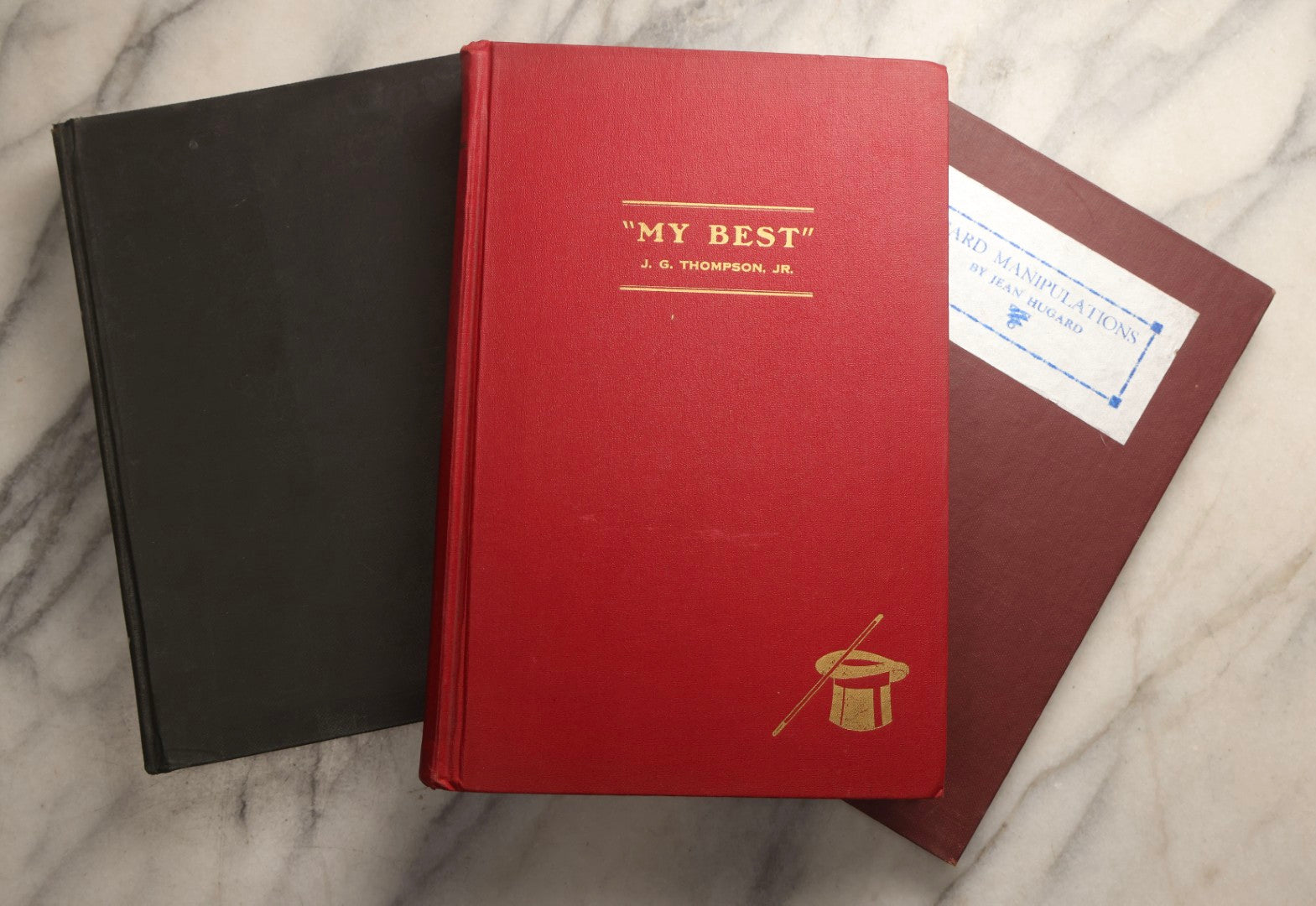 Lot 103 - Grouping Of Three Vintage Magic Books Including "Card Manipulations" By Jean Hugard, "My Best" By J.G. Thompson Jr., And "Inside Magic" By George L. Boston